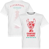 Liverpool Champions League 2019 Trophy Squad T-Shirt - Wit - M