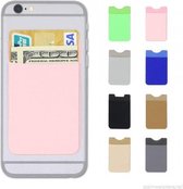Opklapbare Creditcardhouder voor Smartphones -  Pasjeshouder telefoon - Licht Roze