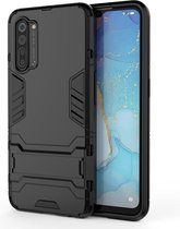 Oppo Reno3 Hoesje - Armor Kickstand - Zwart