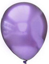 Ballon Platinum chroom paars 28 centimeter, 12 stuks