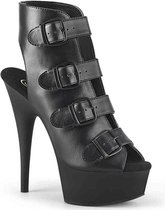 Pleaser Enkellaars -36 Shoes- DELIGHT-683 US 6 Zwart