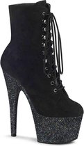 Pleaser Enkellaars -38 Shoes- ADORE-1020FSMG US 8 Zwart