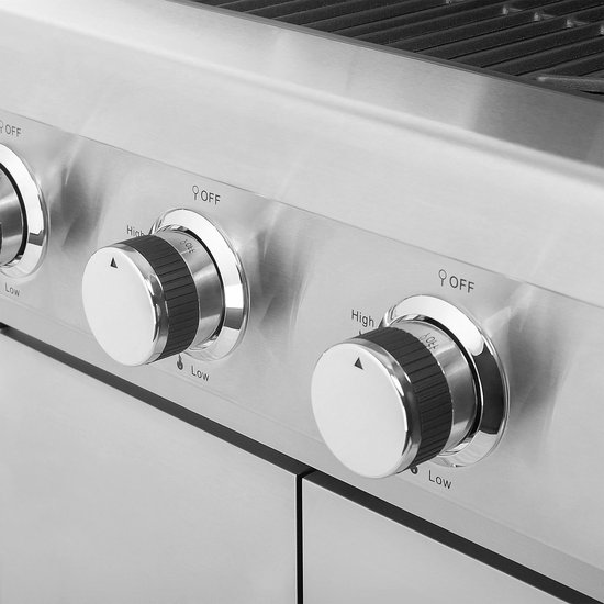 Teesa TSA0095Q - Gasbarbecue BBQ 3000 Master Grill met drie branders van Teesa — afbeelding 5