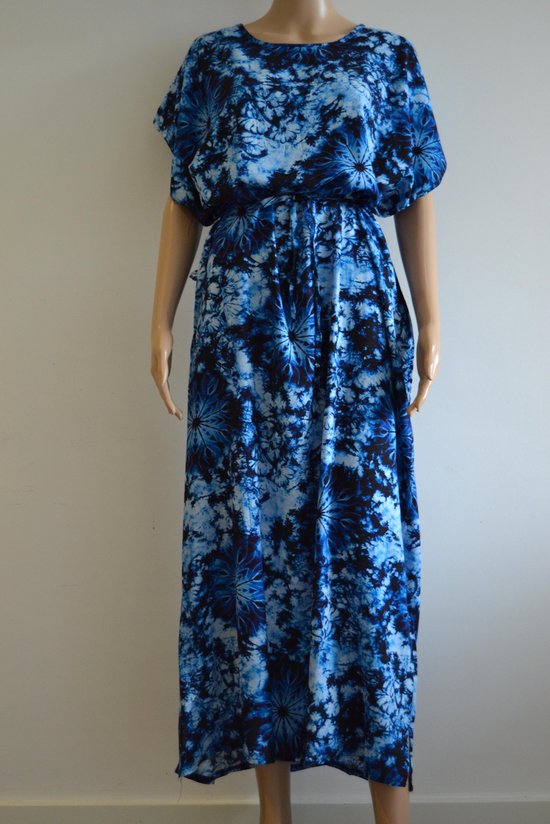100 katoen Kaftan Jurk Tie dye Batik print Bohemian bol