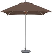 Tradewinds Aluzone Parasol (aluminium) - vierkant 2,2m X 2,2m - grote parasol - Taupe