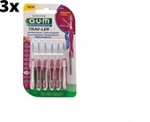 Gum Travler Ragers 1.4mm Roze - 3 x 6 stuks - Voordeelverpakking