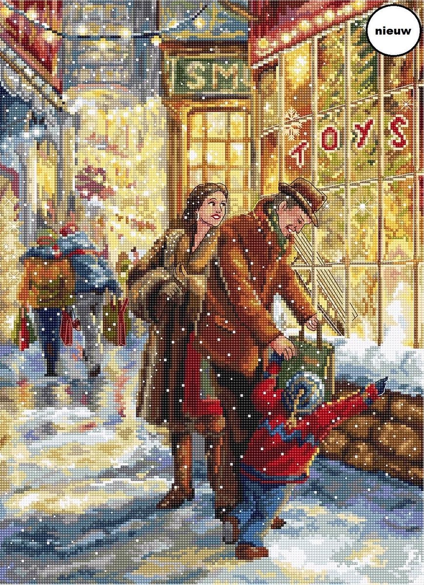Borduurpakket CHRISTMAS EXPECTATION - LETISTITCH powered by LUCA-S