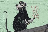 BANKSY San Fransisco Rat Canvas Print