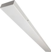 Plafondkap - plafondbalk wit 100 x 8,5cm - zonder gaten met trekontlasters