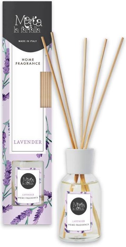 Geurstokjes Lavendel - Marta La Farfalla - Luchtverfrisser voor in huis of  toilet - 100ML | bol.com