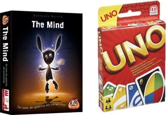 Afbeelding van het spel Kaartspelvoordeelset The Mind & Uno - Kaartspel