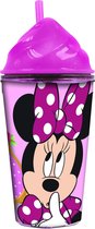 Drinkbeker Minnie Mouse Met Rietje 355 ml Paars
