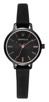 ORPHELIA OR11902 - Horloge - Leer - Zwart - 28 mm