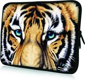 Sleevy 13,3 laptophoes tijger close-up - laptop sleeve - laptopcover - Sleevy Collectie 250+ designs