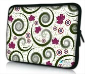 Sleevy 17.3 laptophoes artistiek tornado patroon - laptop sleeve - laptopcover - Sleevy Collectie 250+ designs