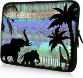 Sleevy 15,6 laptophoes creatief olifanten design - laptop sleeve - laptopcover - Sleevy Collectie 250+ designs