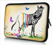Laptophoes 11,6 inch zebra grappig - Sleevy - laptop sleeve - laptopcover - Sleevy Collectie 250+ designs