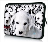 Laptophoes 17,3 inch dalmatiers - Sleevy - laptop sleeve - laptopcover - Alle inch-maten & keuze uit 250+ designs! Sleevy