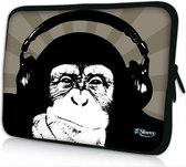 Sleevy 13.3 laptophoes chimpansee - laptop sleeve - Sleevy collectie 300+ designs