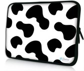 Sleevy 14 laptophoes koeienvlekken - laptop sleeve - laptopcover - Sleevy Collectie 250+ designs