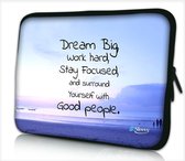 Laptophoes 14 inch dream big - Sleevy - laptop sleeve - laptopcover - Alle inch-maten & keuze uit 250+ designs! Sleevy
