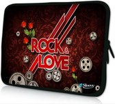 Sleevy 13,3 inch laptophoes Rock Love - laptop sleeve - Sleevy collectie 300+ designs