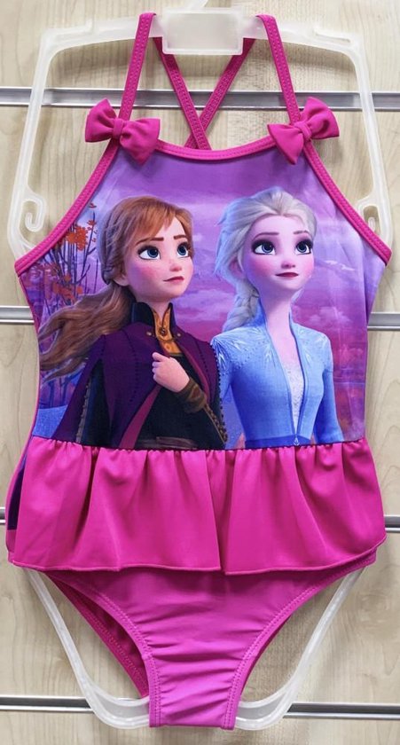 Flikkeren Afkorten huurling Disney Frozen badpak maat 104 - Roze | bol.com