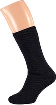 2 Paar thermo sokken voor heren antraciet/donkergrijs 41/46 - Wintersport kleding - Thermokleding - Lange thermo sokken - Thermosokken