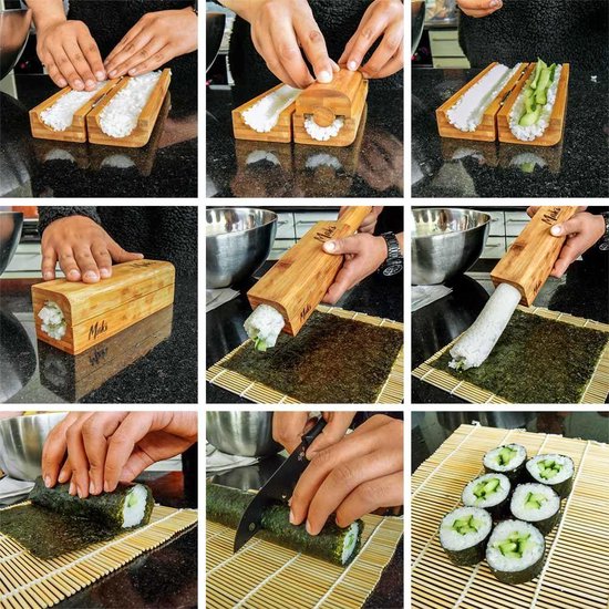 MikaMax Sushi Maker - Sushi Set - Sushi Bazooka - Sushi Machine - Bamboe |  bol.com