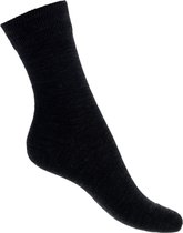 Bonnie Doon Wol/Katoen Sok Zwart Dames maat 39/42 - Buitenkant 70% Fijne Wol - Binnenkant Katoen - Niet irriterend - Heerlijk warm - Gladde Naden - Zeer Comfortabel - Wollen sokken