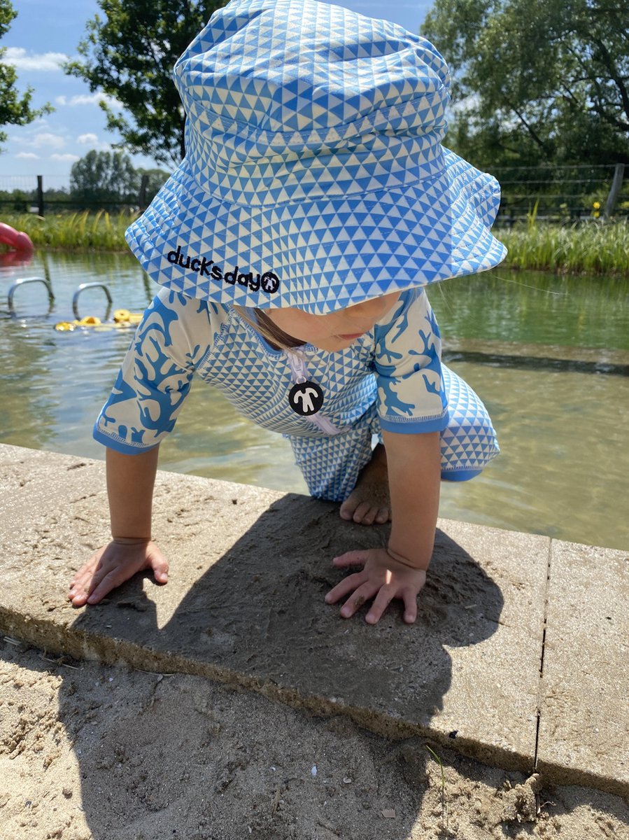 Ducksday - UV Zonnehoedje voor kinderen - UV - werend - UPF 50+ - unisex - Ace - 2 jaar — afbeelding 2
