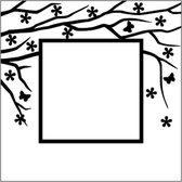 Spring is in the air square Embossing Folder 130x130mm