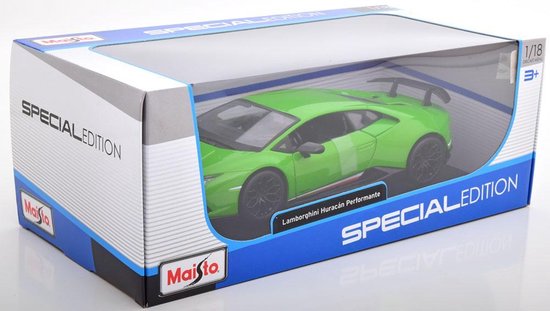 Modelauto Lamborghini Huracan Performante 1:18 - speelgoed auto schaalmodel