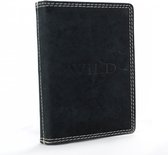 Wild leather Only !!! Creditcard Houder BuffelLeer  Zwart -( RS-5003-6) -