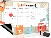 Brute Strength - Magnetisch Weekplanner whiteboard (39) - A3 - Planbord - Dagplanner kind  - To Do Planner kinderen