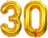 Nombre de ballon d'aluminium 30 ans d'or ballon d'aluminium de 70cm d'anniversaire avec de la paille