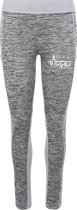 FitProWear Sportlegging Grijs Melange Maat XL - Dames - Legging - Sportlegging - Polyester - Dri Fit - Cool - Sportkleding - Trainingskleding