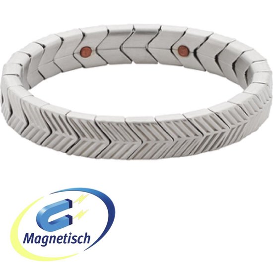 Bracelet magnétique Energetix 3769 - souple - élastique - couleur argent -  taille XL -... | bol.com