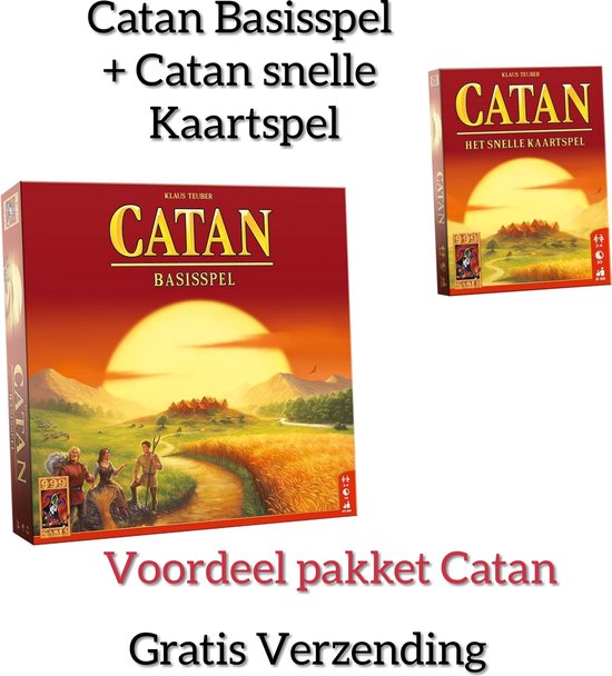 Afbeelding van het spel Voordeelpakket Catan  /  Catan Basisspel + Catan Snelle Kaartspel