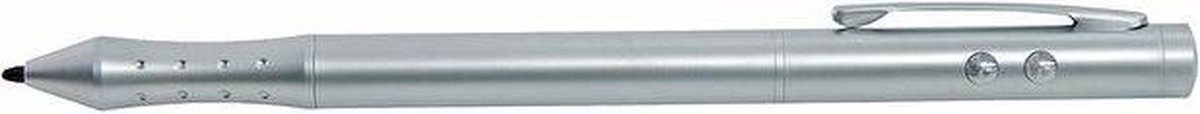 Wedo Laserpen 4 in 1 - Zilver - Laserpointer, pen, PDS Pen, Led-Licht, puntprojectie