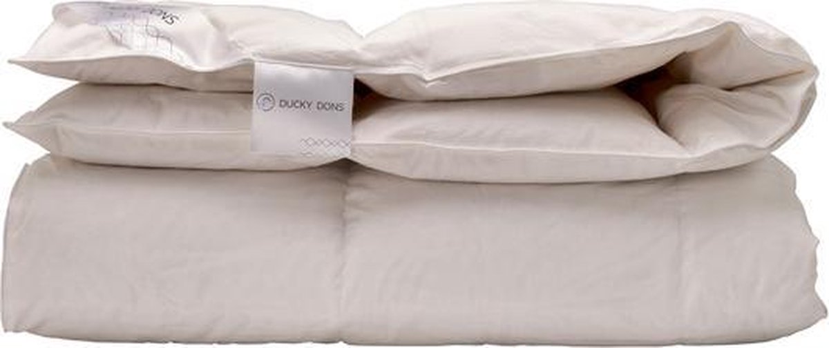 D'Orveige Dons Dekbed - Enkel - 100% Dons (Warmteklasse 2) - Lits-jumeaux XL - 260x220 cm - Wit