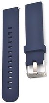 Horlogeband van Siliconen voor Huawei Watch 2 Classic | 22 mm | Horloge Band - Horlogebandjes | Donkerblauw