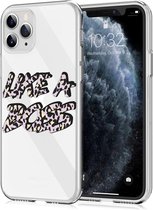iMoshion Design voor de iPhone 11 Pro hoesje - Like A Boss - Paars / Zwart