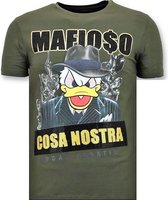 Luxe Heren T-shirt - Cosa Nostra Mafioso - Groen