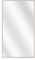 Spiegel met Luxe Aluminium Lijst - Wit Eik - 20x50 cm