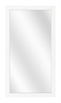 Spiegel met Vlakke Houten Lijst - Wit - 20x50 cm