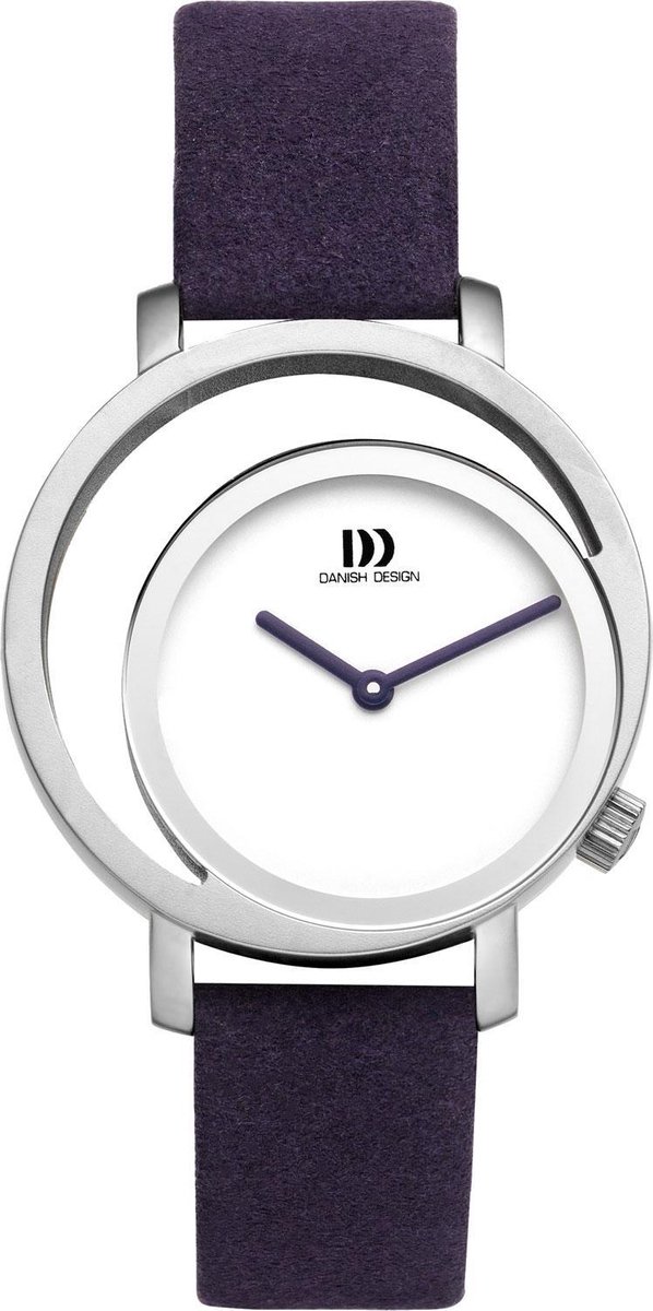 Danish Design Pico Horloge - Danish Design dames horloge - Paars - diameter 32 mm - roestvrij staal
