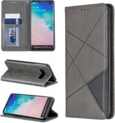 Book Case Samsung Galaxy S20 Plus | Leren telefoonhoesje | Hoogwaardig PU Leren Hoesje | Lederen Wallet Case S20+ | Luxe Uitstraling | Pasjeshouder | Portemonnee | Grijs