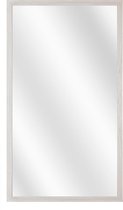 Spiegel met Vlakke Houten Lijst - Wit Eiken - 20x50 cm
