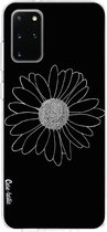 Casetastic Samsung Galaxy S20 Plus 4G/5G Hoesje - Softcover Hoesje met Design - Daisy Black Print